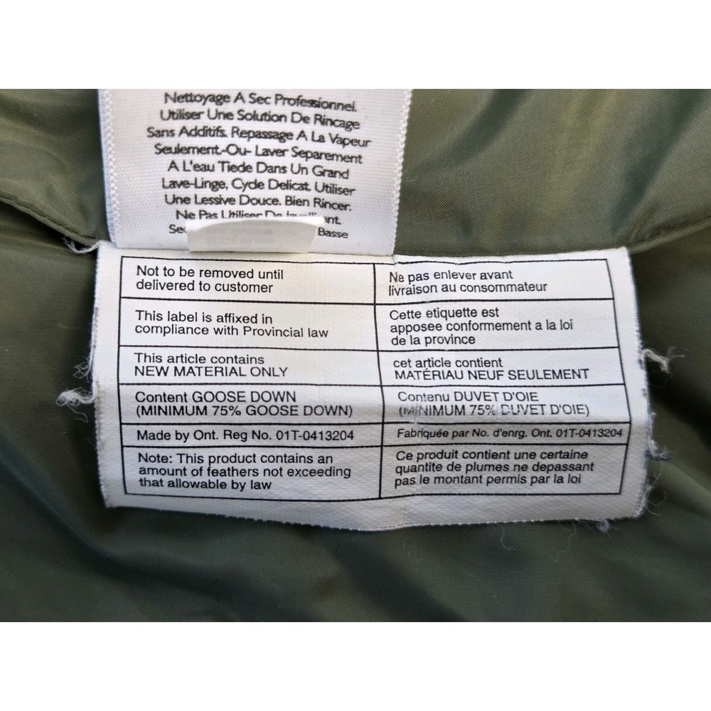 Eddie Bauer Womens Quilted Goose Down Puffer Vest Full Zip Medium Green - Picture 16 of 16